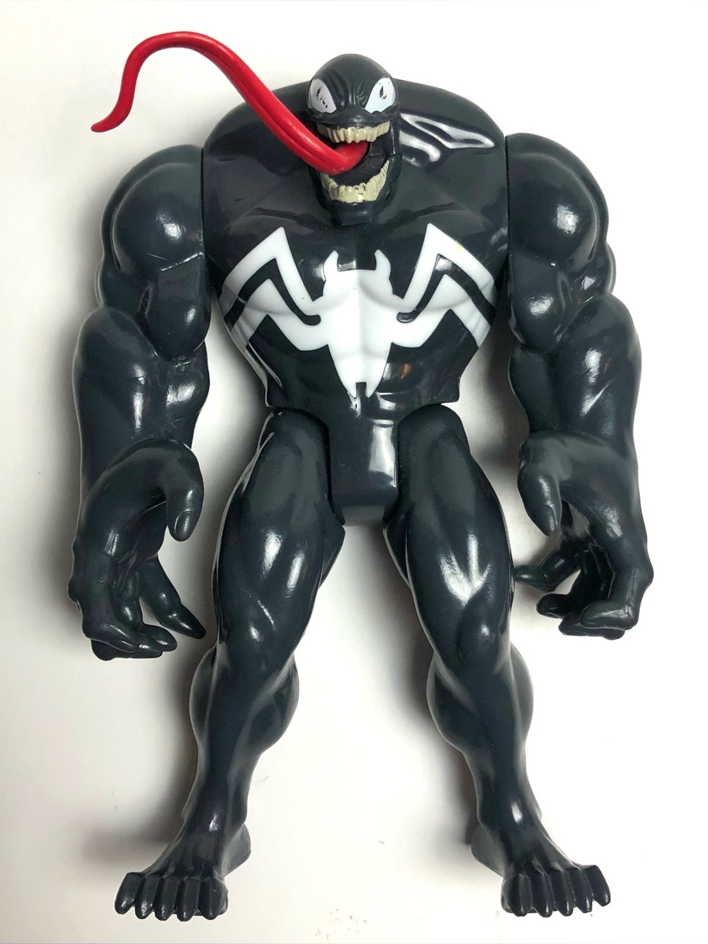 Marvel Venom Hasbro Action Figure Spinning Tongue 6’’ Spiderman 2017